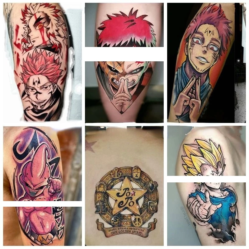 Tatuagens Temporárias Anime, Ás Dos Desenhos Animados, Bandeira Piratas,  Arte Corporal, Dedo Do Braço, Tatuagem Falsa Realista, Adesivo - AliExpress