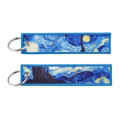 Van Gogh Oil Painting Embroidery Keychain - Artistic Accessory & Gift (5)