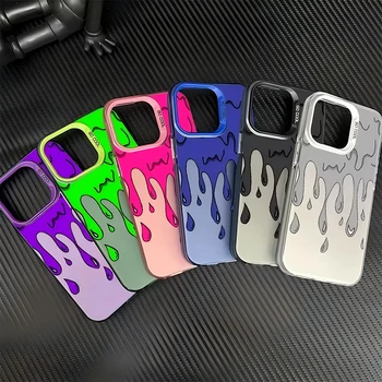 Fashion Water Droplet Pattern Phone Case For iPhone 16 14 Pro Max 13 12 11 Pro Max 15 Plus XS XR X 7 8 Plus Mini Hard Back Cover 1