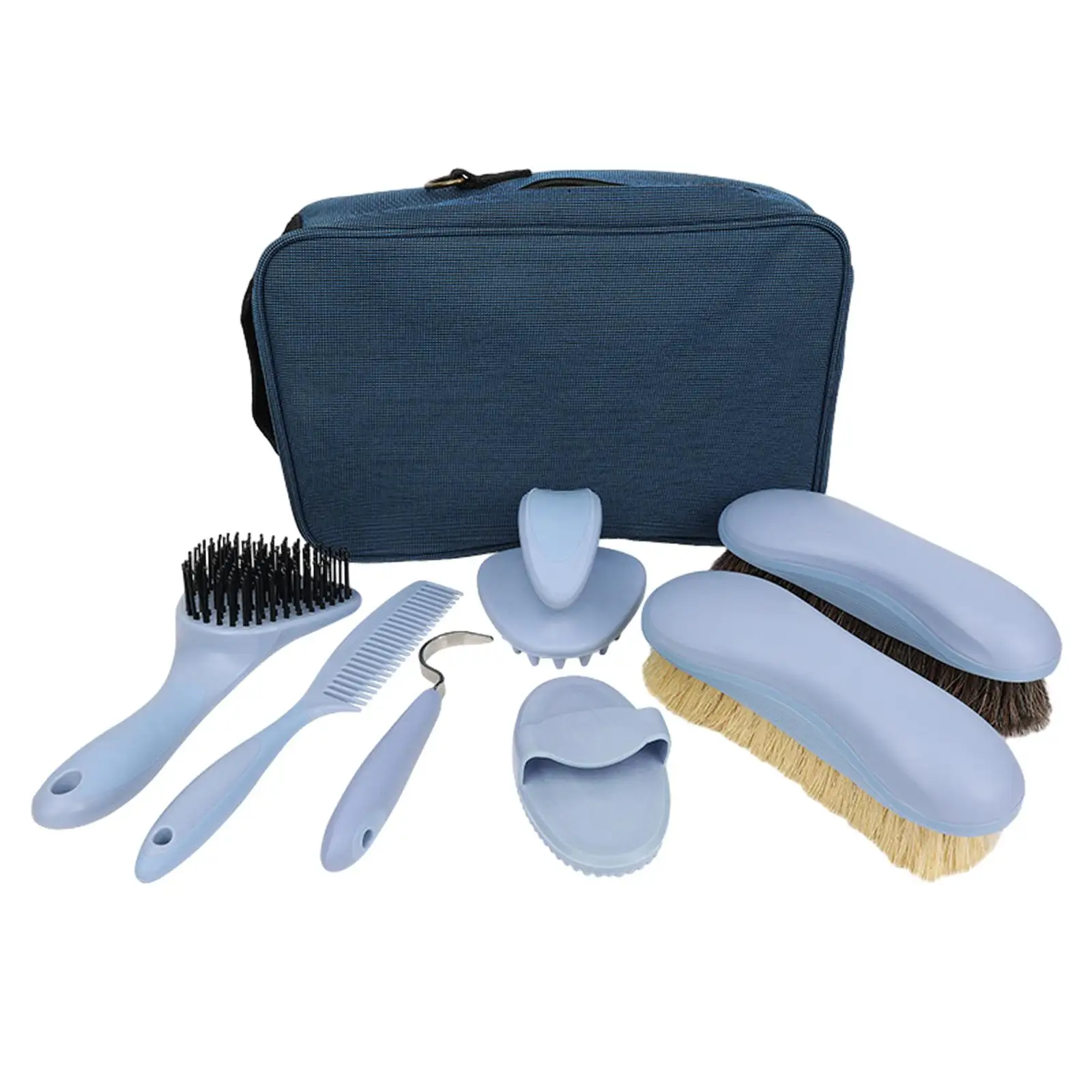 8x Horse Maintenance Set Curry Comb Horse Grooming Kit for Beginners Adults