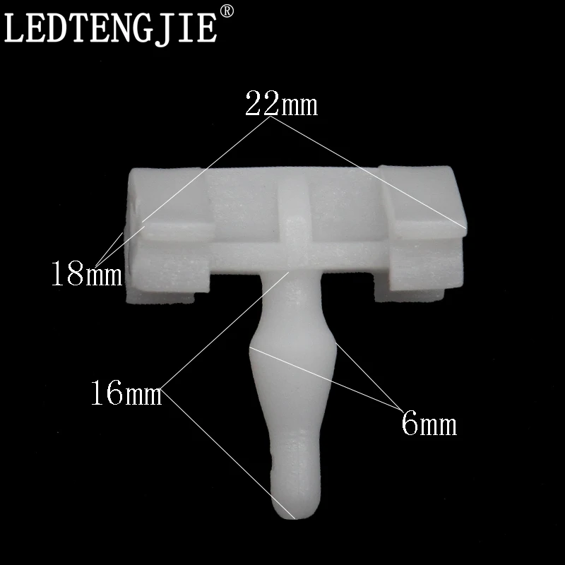 

LEDTENGJIE Car Fastener Clip 10PCS YT-1560 Engine Cover Support Rod Clip White Fixed Clip for Mercedes-Benz Auto Repair Parts