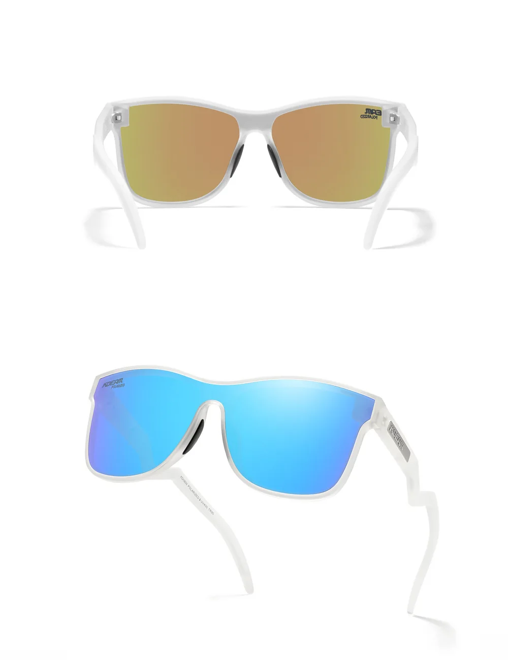 Kdeam 1,2mm polarisierte Sonnenbrille ultraleichte tr90 Herren Outdoor Sport bunte Brille 3d Metall Logo Fahrrad brille kd0809 – Detail 28