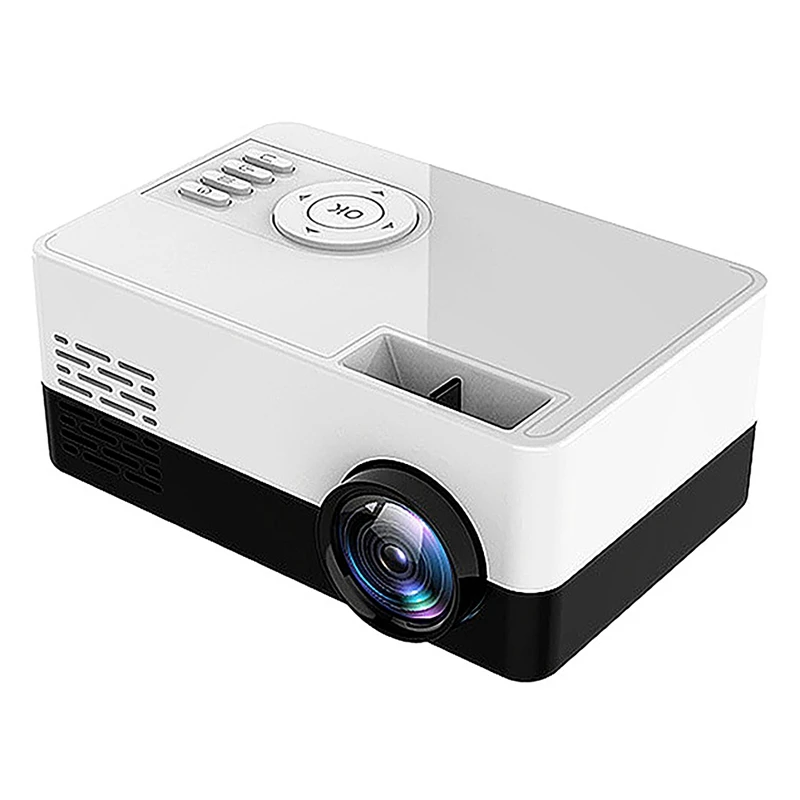 

Projector S261 600 Lumens 1080P Household Parent-Child Portable Projector Home Office Mini LED TV