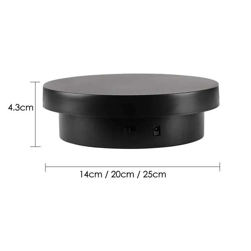 Rotating Display Stand Rotating Turntable Plate 3 in 1 Electric Turntable 360&deg;Rotating Display Photography Turntable USB Charging Display Stand Swivel Plates for Video Shooting