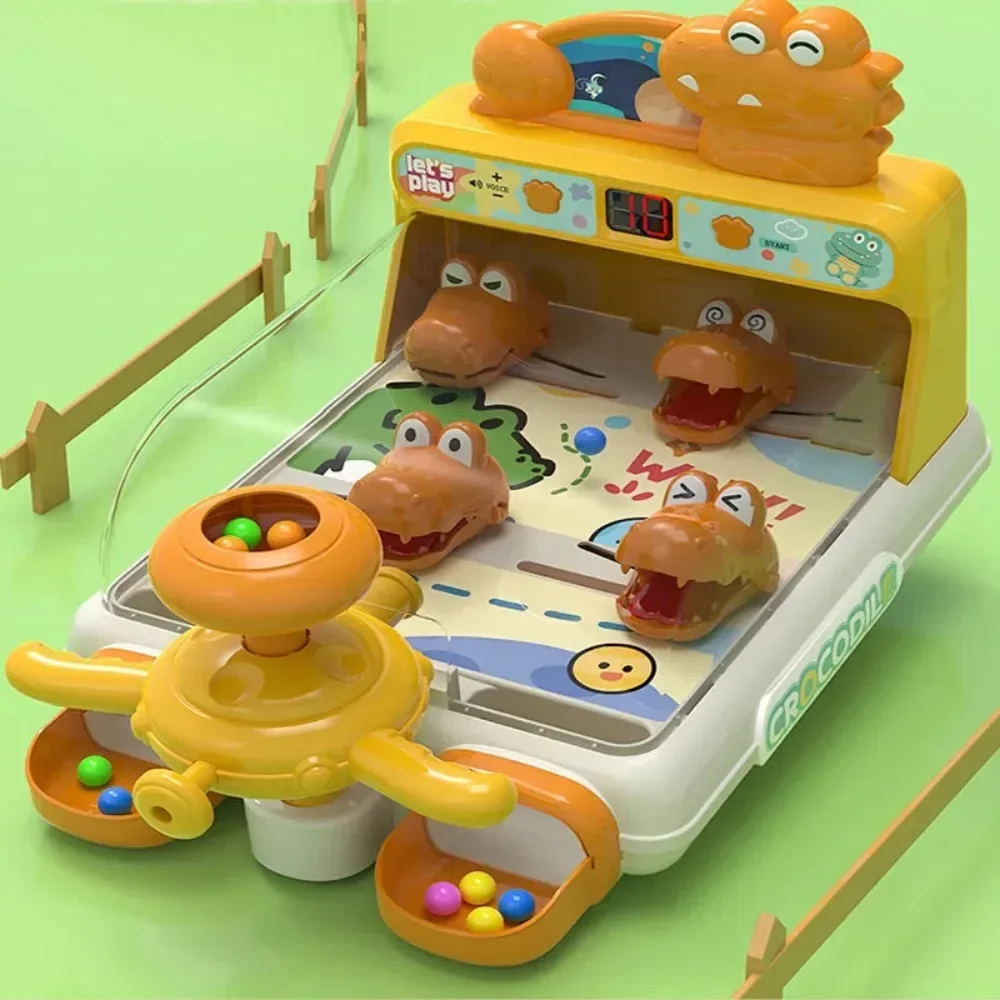 クロコダイルデスクトップゲーム,子供用,テーブルゲーム,おもちゃ,ピンボール、音 子供のためのクロコダイルテーブルゲーム,ピンボール
