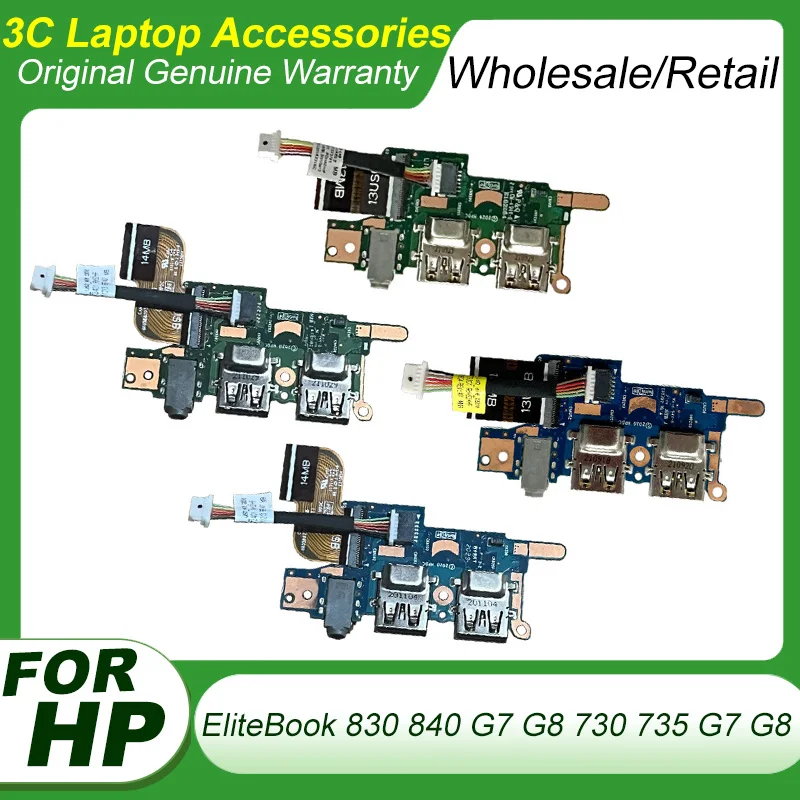 

New For HP EliteBook 830 840 G7 G8 730 735 G7 G8 USB Board M27456-001 USB AUDIO BOARD 6050A3147301 Laptop Repair Replacment