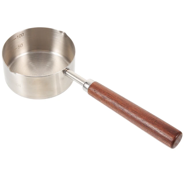 Small Pot Oil Non Stick Pots Cooking Sauce Pan Pour Spout Wood Handle Metal  Milk - AliExpress