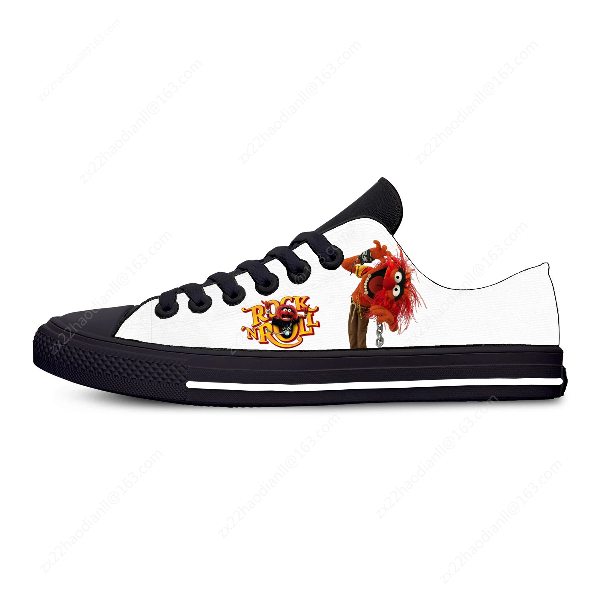 Animal Low Top Sneakers Mens Womens Teenager Casual Shoes The Muppet Show Canvas Running Shoes 3D Print  Lightweight shoe