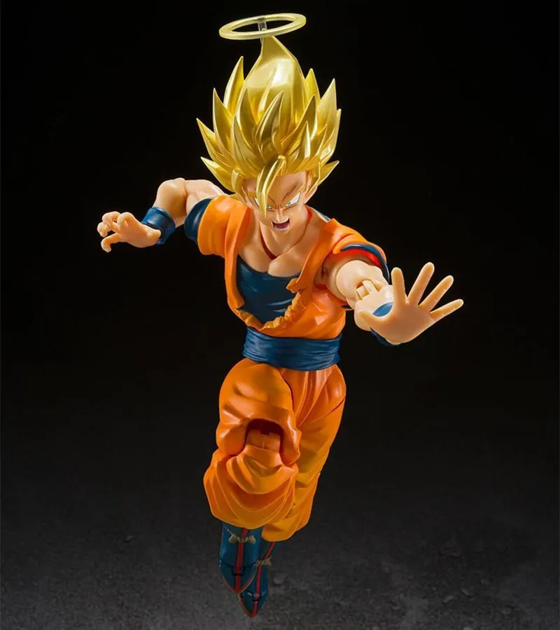 Dragon Ball SHF SSJ2 Goku Demoniacal Fit DF Majin Buster Action Figure  Change Faces Anime Super Saiyan Collection Toy Model Gift