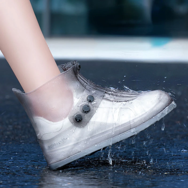 New 2023 Unisex Shoes Covers Silicone Short Ankle Rain Boots Waterproof Shoes Protector For Rainy Days Footwear Accessories
