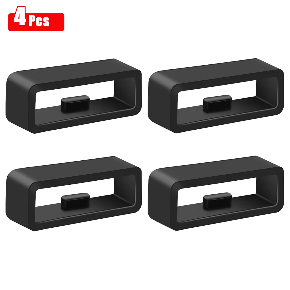 10Pcs/6pcs/4pcs/lot Rubber Watchband Rings Replacement Silicone Watch Bands Loop Ring thumbnail 4