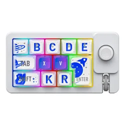 Enhanced Mini RGB Mechanical Gaming Keyboard with Hot - Swap Keypad and Multi - Connectivity (W910 White)