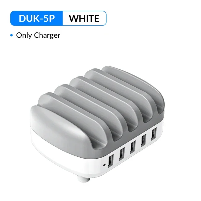 ORICO 5-Port USB Charging Station with Holder, 40W Power Output