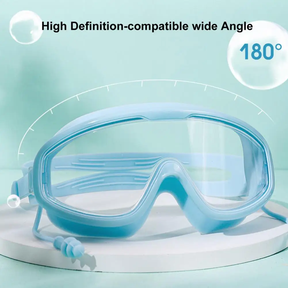 

Swimming Glasses Shockproof Swim Glasses Comfortable to Wear Anti-scratch Large Frame Swimming Goggles Water Sports