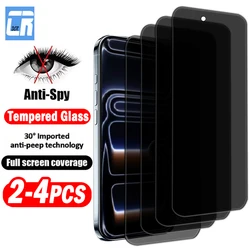 Enhanced Privacy Screen Protector - 2 - 4 Piece Full Cover Tempered Glass - 3Piece
