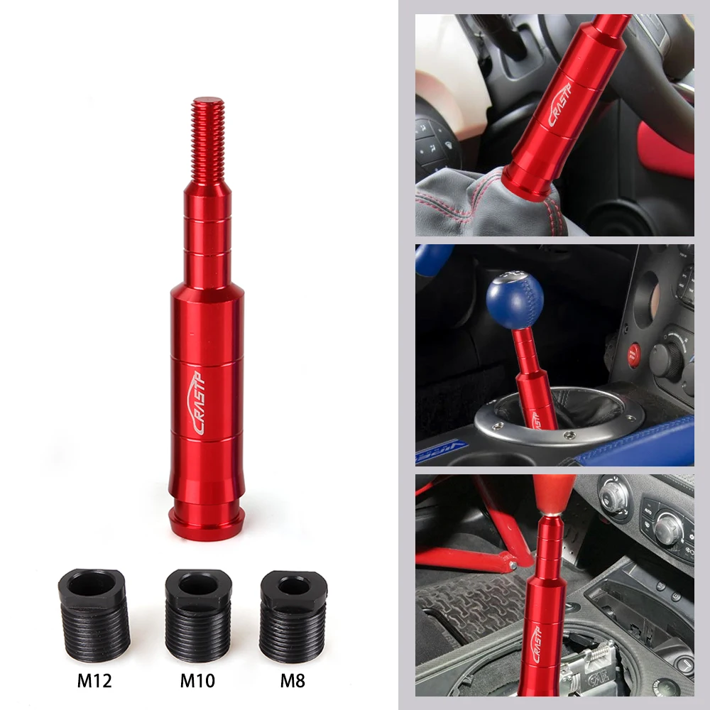 New M10x1.5 Aluminum Racing Car Gear Shift Knob Extender Adjustable Gear Stick Shifer Lever Extender Auto Accessories SFN108