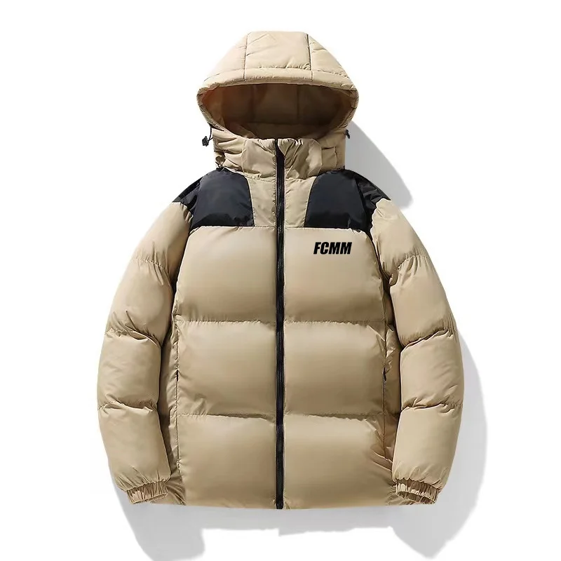 

Новинка Зима 2023, графеновое хлопковое пальто, Корейская версия, модное пуховое хлопковое пальто с капюшоном, теплое цветное молодежное пальто для пары