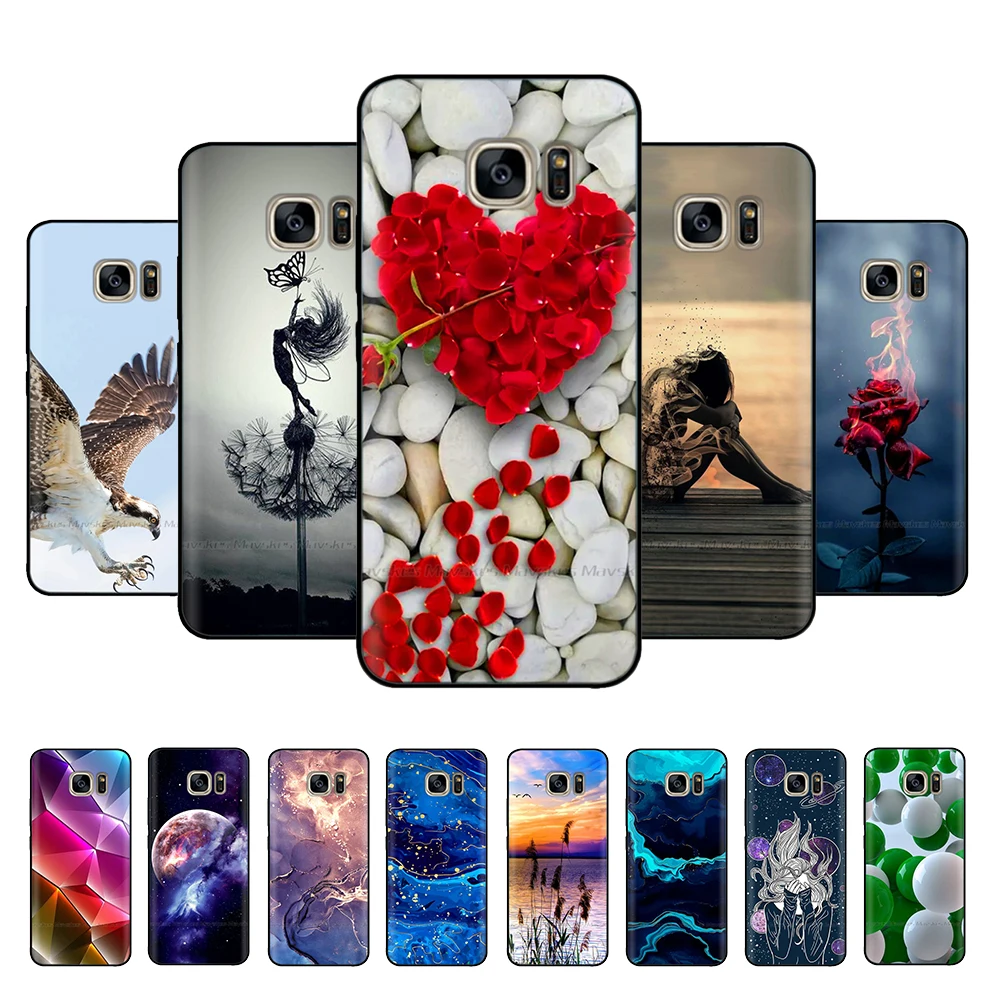Per Samsung Galaxy S7 Edge S6 S6 Edge Plus Custodia In Silicone Fashion Flower Soft Tpu Cover Per Samsung Galaxy S7 Edge Bumper