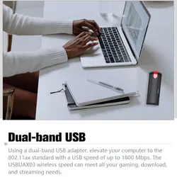 USB3 0 1800Mbps Wifi 6 Adapter Dual-Band 2 4Ghz Network Card Connector