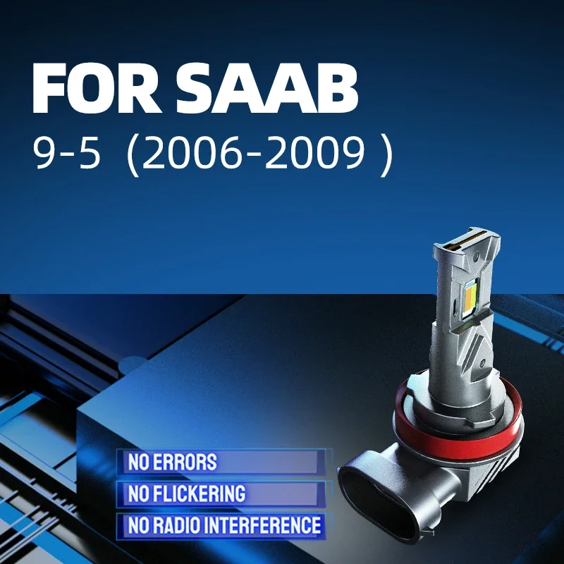 White LED Replacement Bulbs To Fit SAAB 9-3 93, 9-5 95, SID + ACC Climate Dash