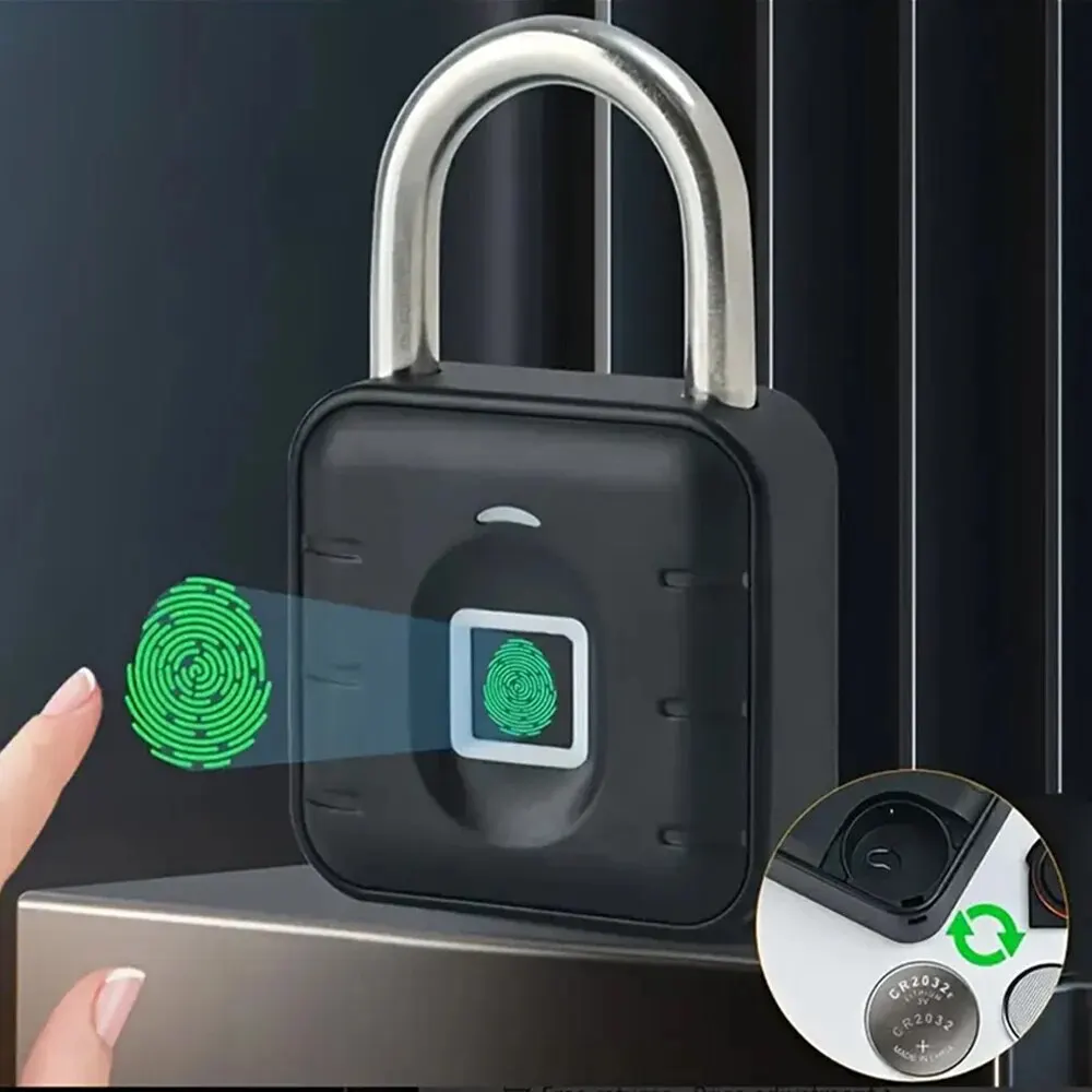 Tuya Lock Smart Biometric Fingerprint Lock Tuya Door Electronic Keyless Quick Unlock Digit Code Padlock IP67 Waterproof fingerprint padlock
