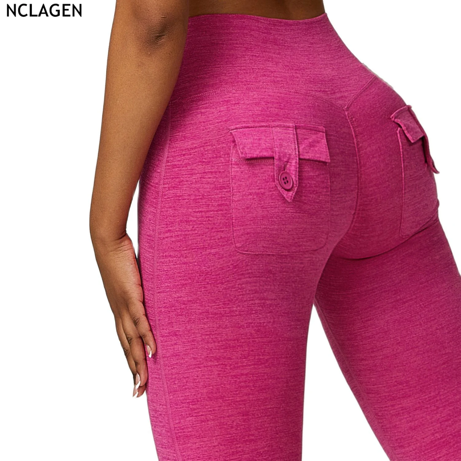 

NCLAGEN High Waist Yoga Pants Pocket Women Tight Sports Fitness Leggings Gym Workout Training Breathable Trousers Butt Lifting