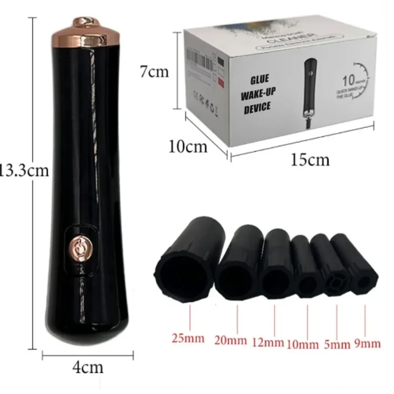 Liquid Vibrator Eyelash Glue Shaker Electric Awakener Nail Polish Tattoo Ink Pigment Liquid Vibrator Awakening Device Eyelash Glue Makeup Tools