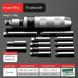 Premium Impact Screwdriver Set - Durable Tool for Removing Rusted Fasteners and Frozen Bolts (13)