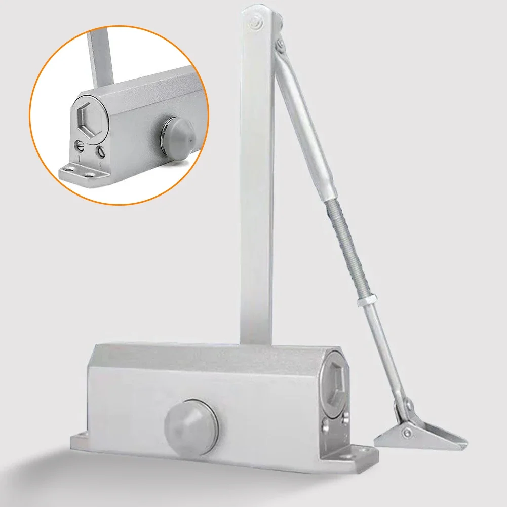 Door Closer Hydraulic Buffer Automatic Door Closer 25KG to 85KG Adjustable Speed Door Closing Equipment Metal Spring Buffer Hardware