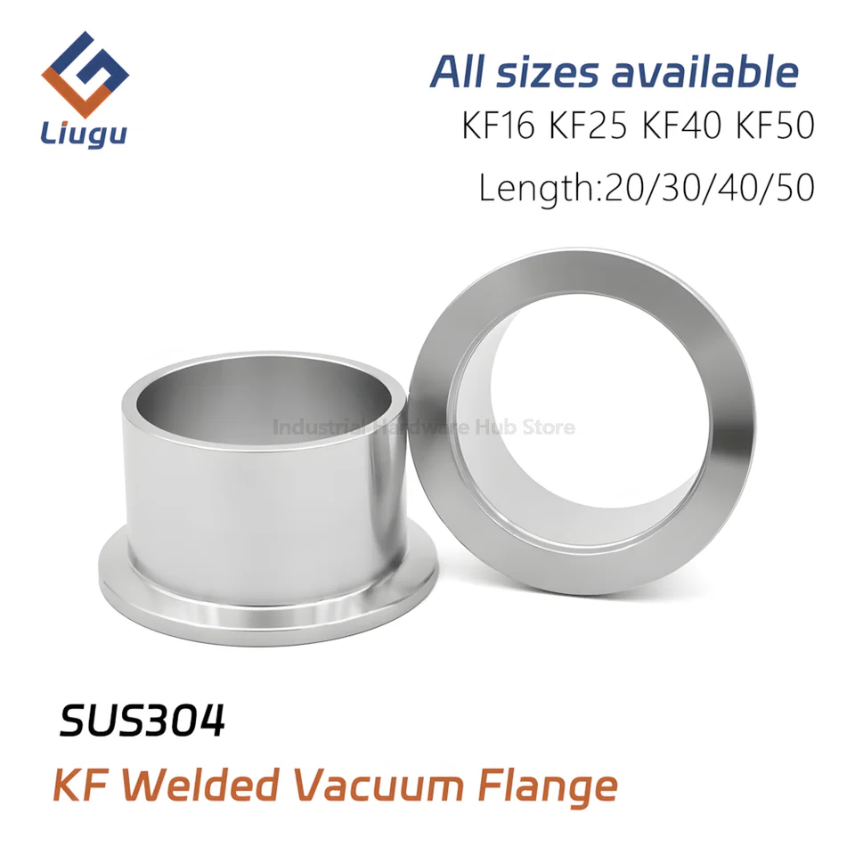 SS304 ステンレス鋼サニタリー KF 真空溶接フランジジョイント、KF10 KF16 KF25 KF40 KF50、溶接スタブコネクタ長さ  20/30/40/50 ミリメートル - AliExpress KF16 KF25 KF40KF50 ステンレス鋼 PT 内ねじ真空フランジジョイント  ミルドエッジ内ねじジョイント(KF40-1 1個 KF50 1-1/2インチ ステンレススチール PT 内ねじ真空フランジジョイント ミルドエッジ内ねじジョイント