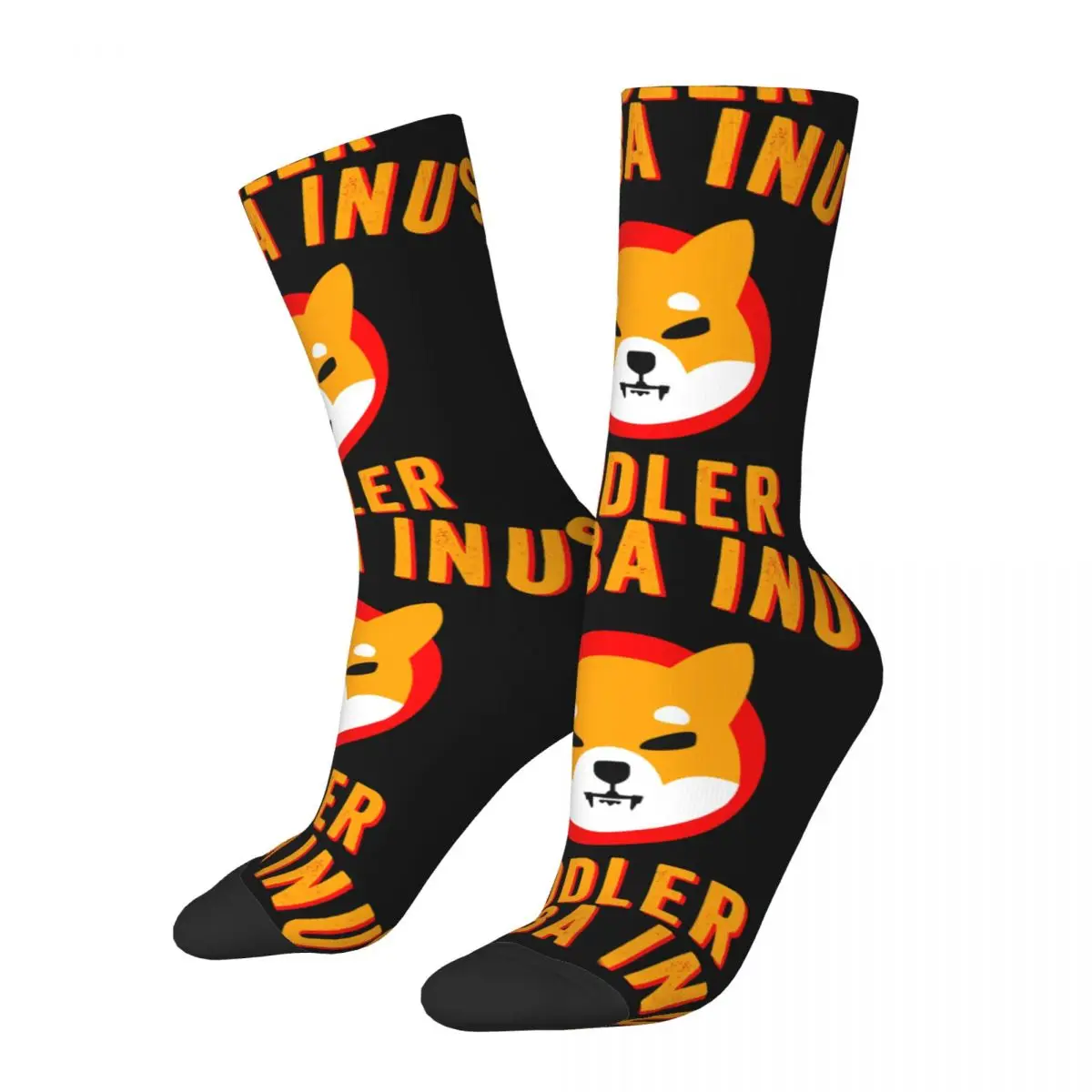 

Funny Crazy compression Sock for Men Hodler Hip Hop Harajuku Cryptocurrency Miner Happy Quality Pattern Printed Boys Crew Sock
