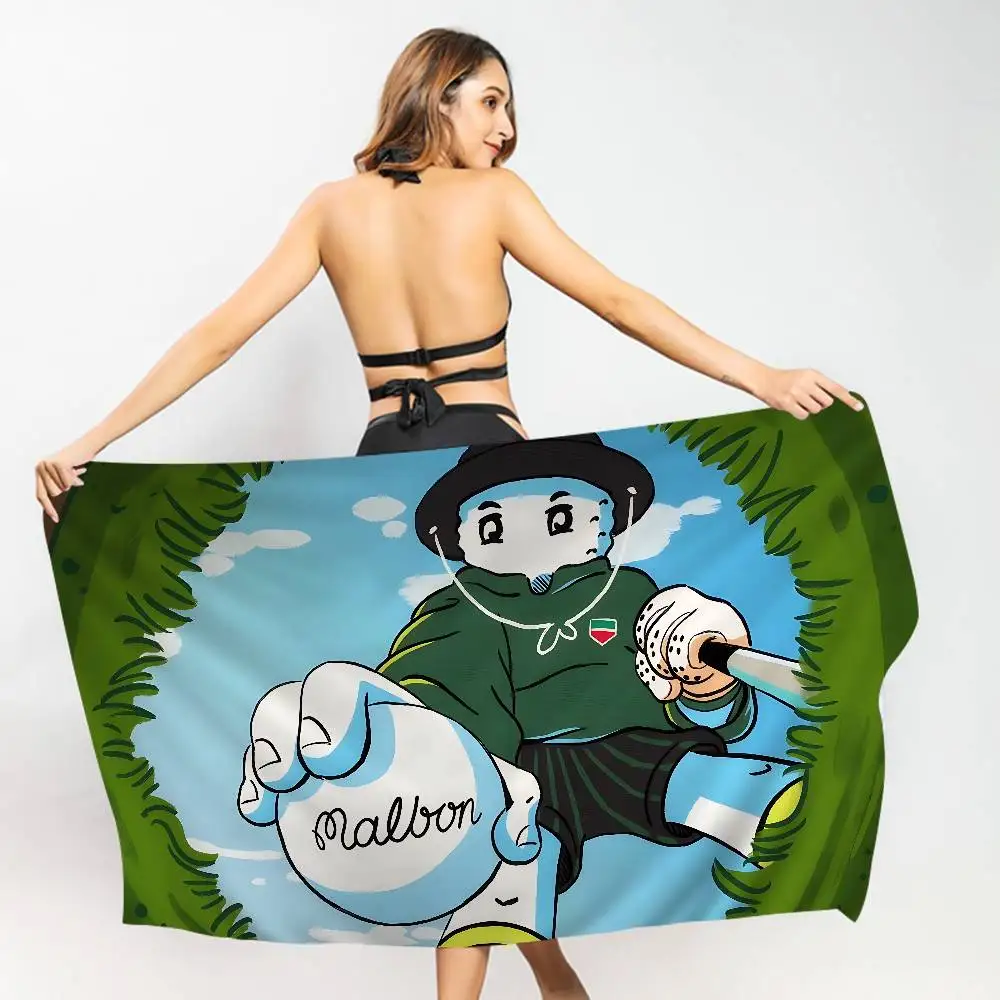 Famous Brand M-Malbon Golf Fashion Microfiber Printed Beach Towel Mountain Climbing Yoga Beach Swimming Running Absorbent Towel