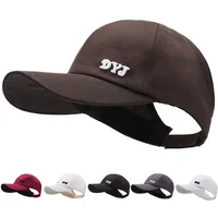 2023 New High Ponytail Baseball Cap for Women Girls Summer Sports Cap Fashion Casual Solid Color Cap Sun Hat with Ponytail Hole 6