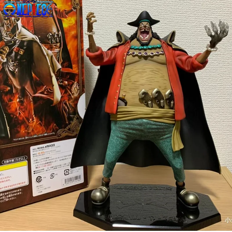 

New Bandai Anime One Piece 27cm Character Marshall D Teach Blackbeard Action Figure Model Toys Bookshelf Decoration Gift For Kid