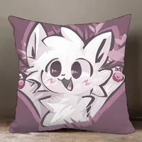 Boykisser Silly Cat Cute Pillow Case Pillowcase Anti-dustmite Pillow Invisible zipper silky short plush Sofa cushion cover 2
