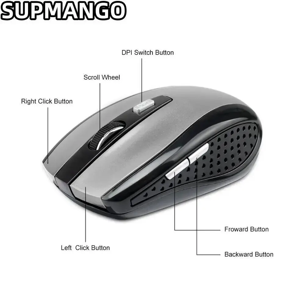 Mini 2.4 GHz Wireless Optical Mouse Portable Mice Wireless USB Mouse For PC Laptop Notebook