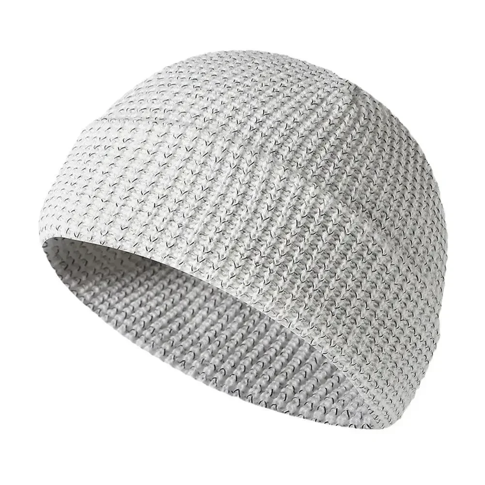 Cycling reflective knit caps Fall/winter skullcaps for men and women thermal caps