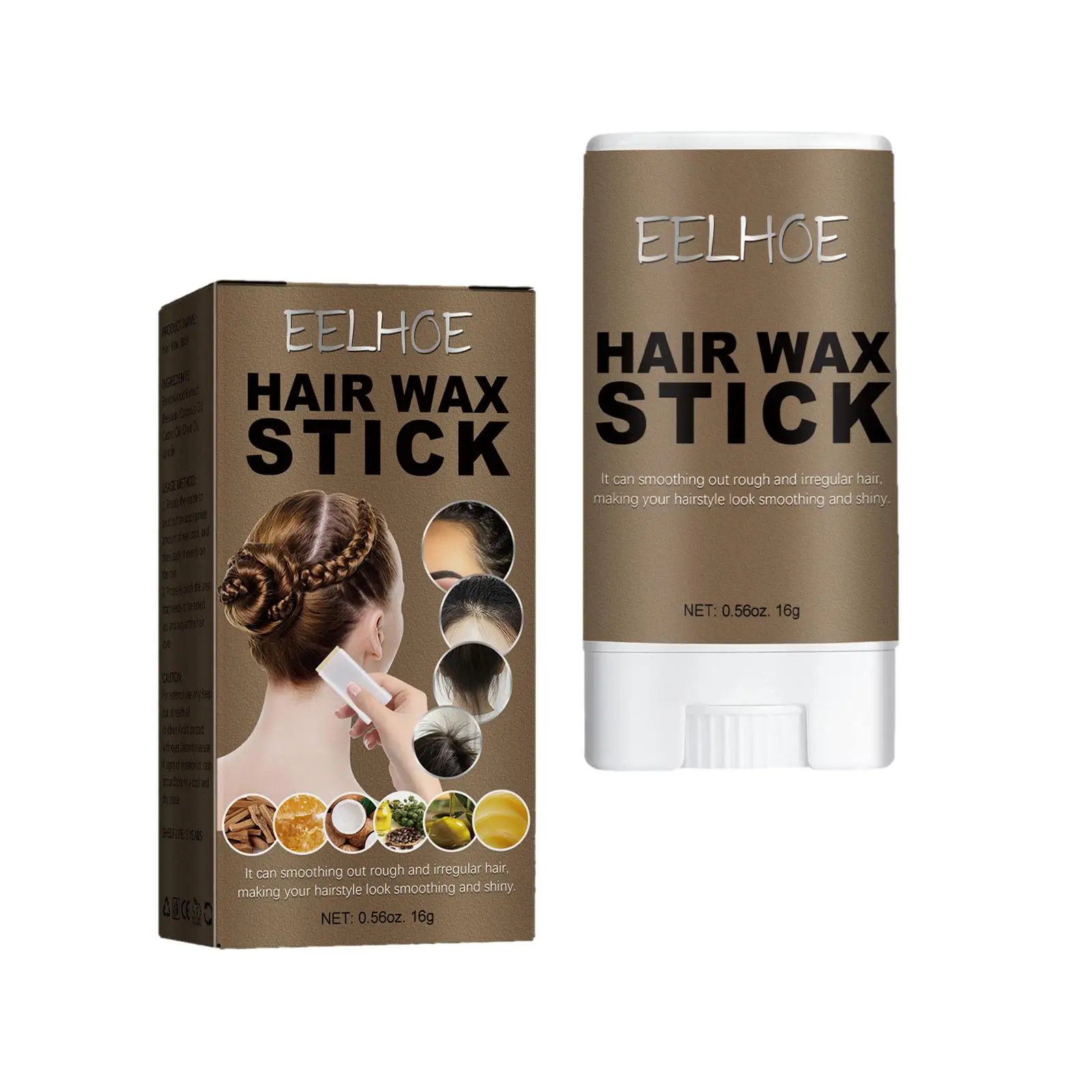 

Hair Wax Stick Styling Wax for Shapes Smoothing Flyaways and Taming Frizz