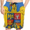 3D Romania Flag Graphic Beach Shorts Pants Men Romanian Emblem Board Shorts Swimsuit Summer Hawaiian Swim Trunks Surf Ice Shorts 3