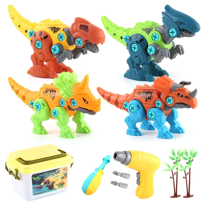 Kids Dinosaur Toy Disassembly Assembly Dino Educational Construction Set 1560