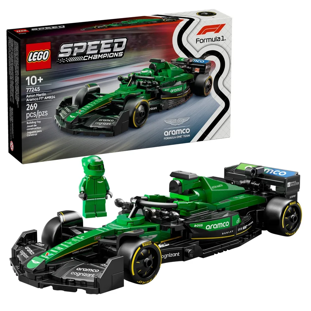 LEGO® Speed Champions Aston Martin Aramco F1® AMR24 Race Car (77245) Vehicle Set Lets for Boys and Girls Aged 10+ 269 Pieces - Bilde 2