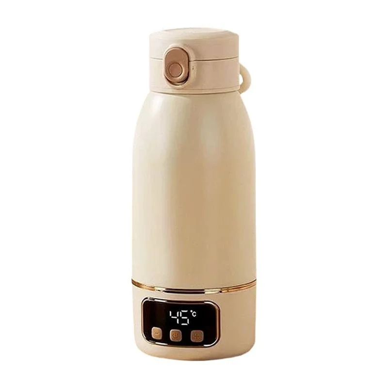 AC39-500Ml Electric Kettle Smart Portable USB Rechargeable With Temperature Control Ideal For Baby Milk, Water Tea For Travel