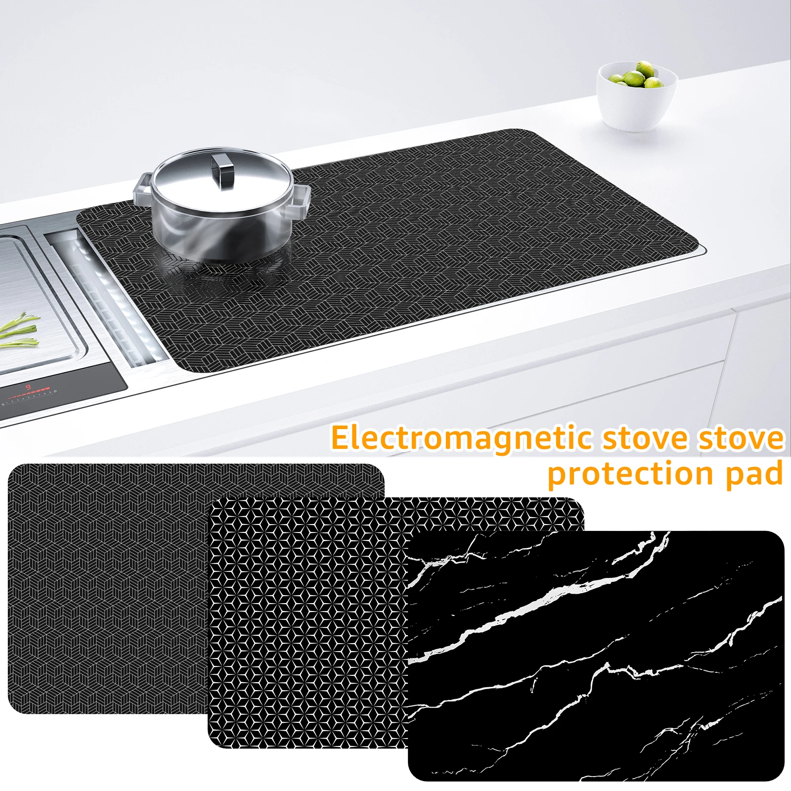 Silicone Stove Top Covers Heat Resistant Glass Cooktop Protector Reusable Stove Top Pad For Electric Countertop Table gas stove protection pad cookware protection pad