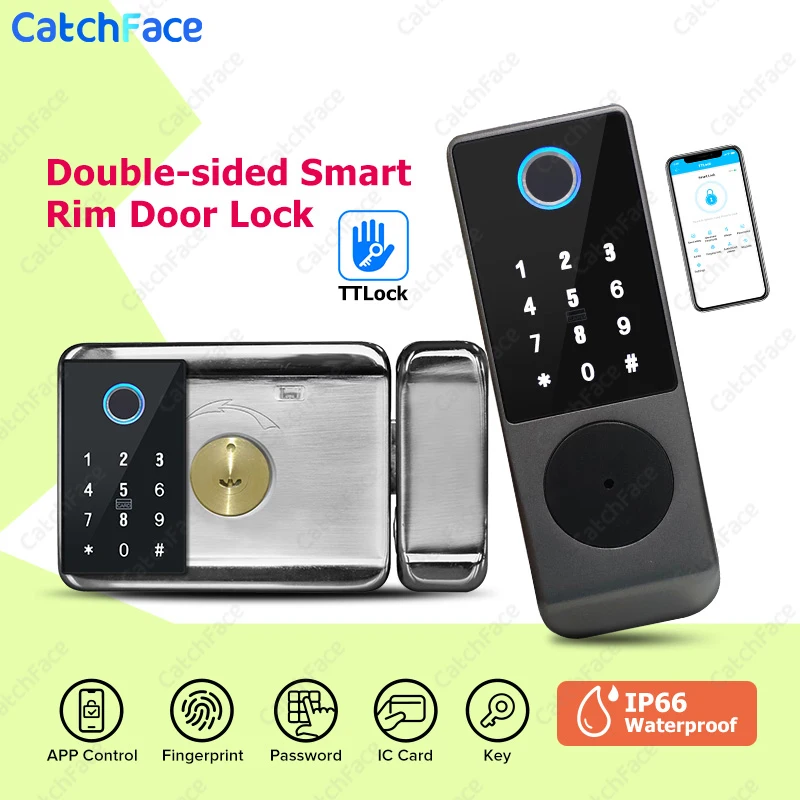 New-Dual-System-Double-Side-Fingerprint-IP66-Waterproof-Outdoor-Gate ...