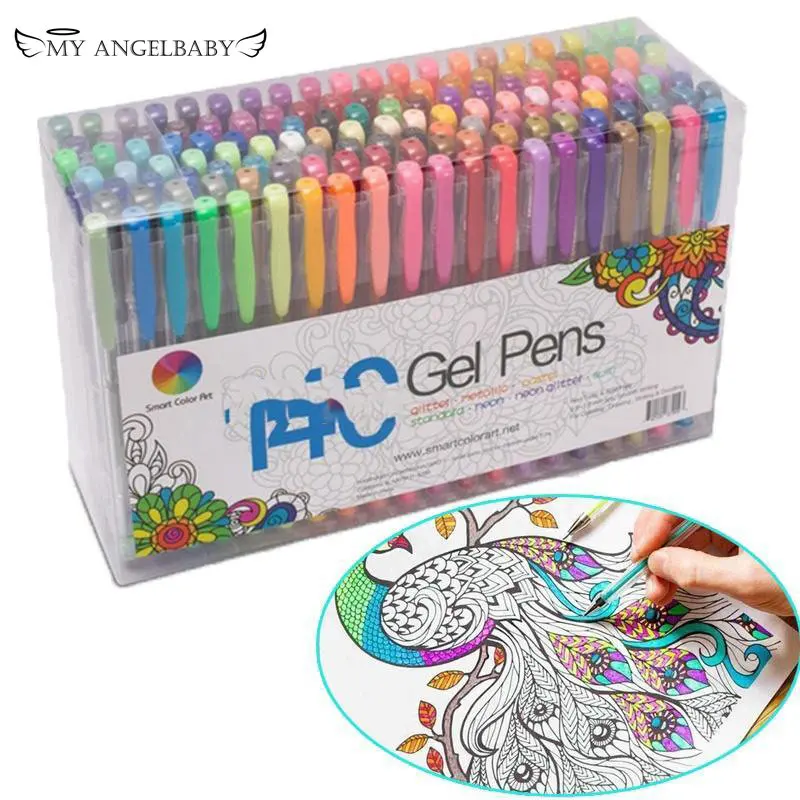 

12pcs/lot Multi Color Rainbow Refill Highlighters Gel Pen Ball Point Pen Students Painting Graffiti Fluorescent Refill