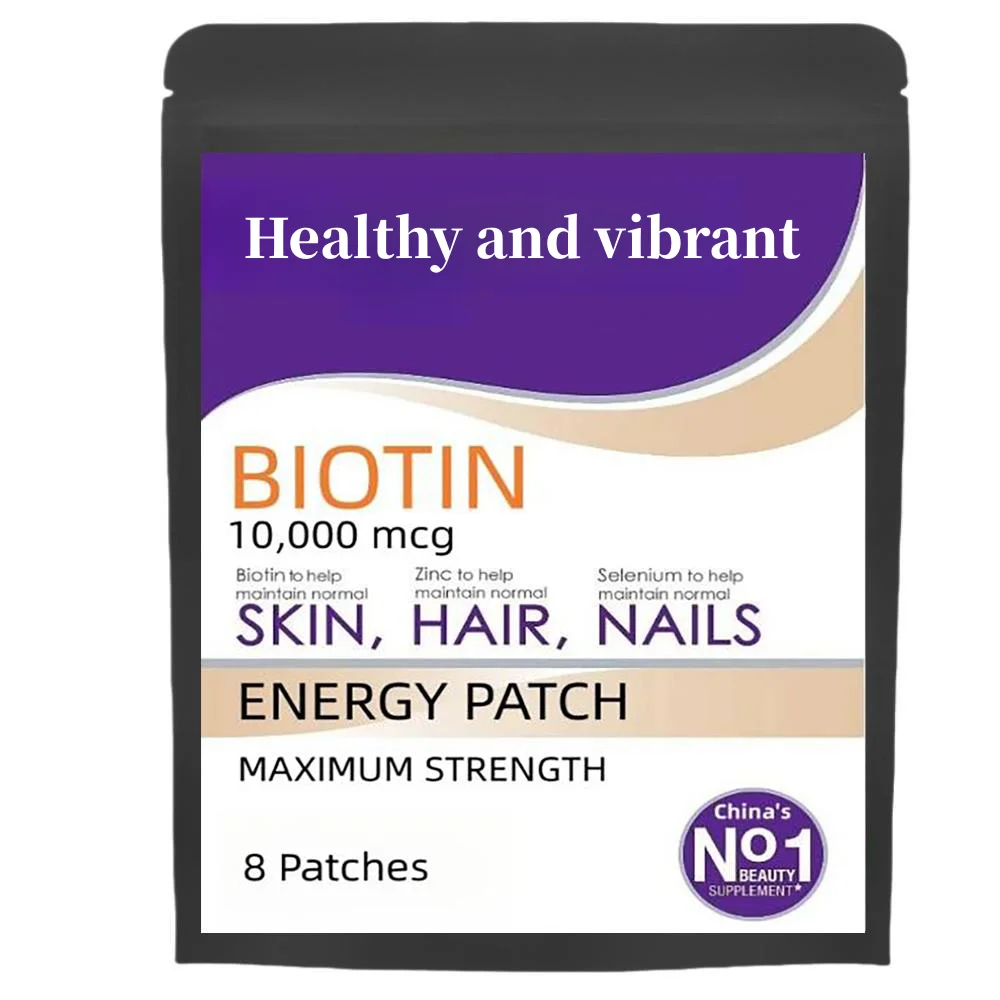 

Патчи Biotin 10000mcg, доставка 8 недель-Максимальная прочность | Добавка для волос, кожи и ногтей | Без ГМО