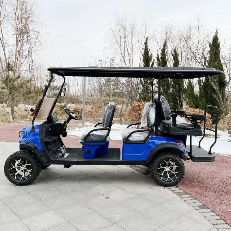 

CE Certified Powered Off Road Golf Cart Electric Golf Cart 48V 2 4 6 Seater Lifted Utility Sightseeing Blue Electric Golf Carts