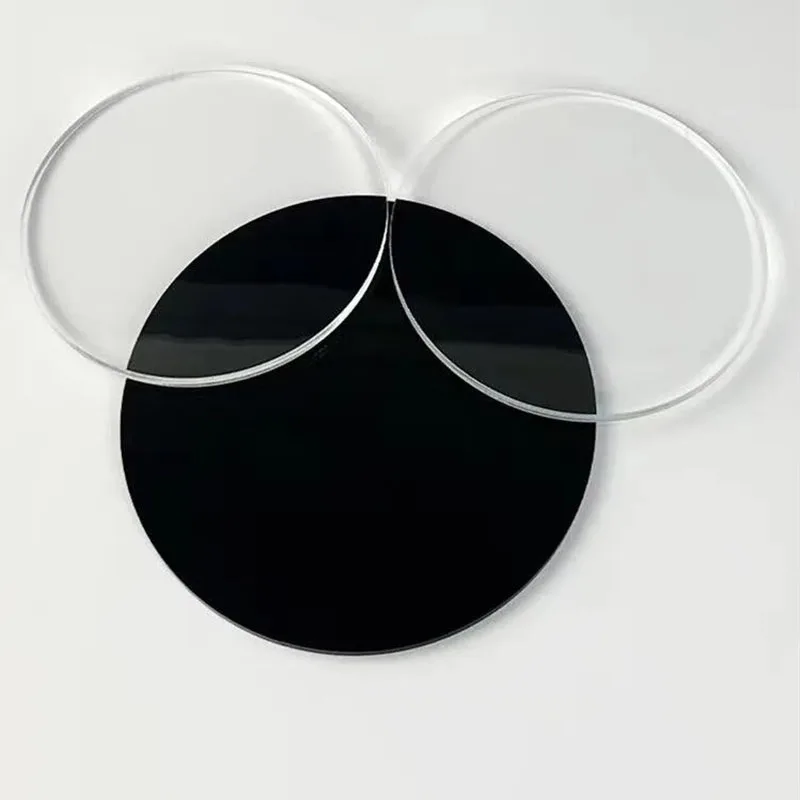 Customized Round Jewellery Tray Stand Acrylic Plate  Sheet Display Necklaces, Bracelets, Earrings, Rings and Cosmetics Holder