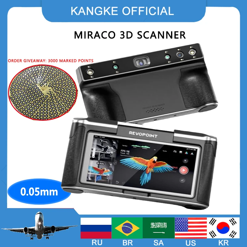2D 바코드 스캐너, QR 코드 리더, 데스크탑 바코드 자동 감지기, USB PDF417 데이터 매트릭스 리더, 슈퍼마켓용 상점용 바코드 리더. 11 Revopoint MIRACO 올인원 스캐닝 3D 스캐너, 16GB RAM