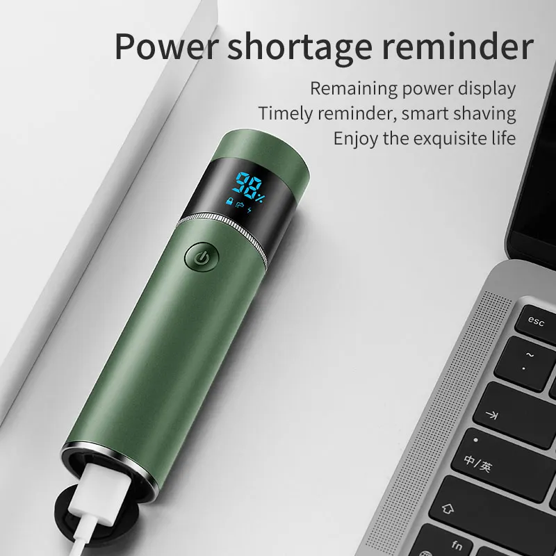 Portable Mini Men's Shaving Razor Compact Travel Size Beard Trimmer Smooth Shave